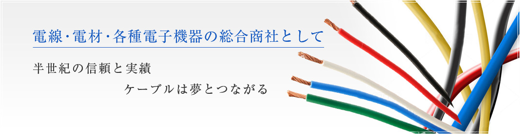 電線・電材・各種電気機器の総合会社